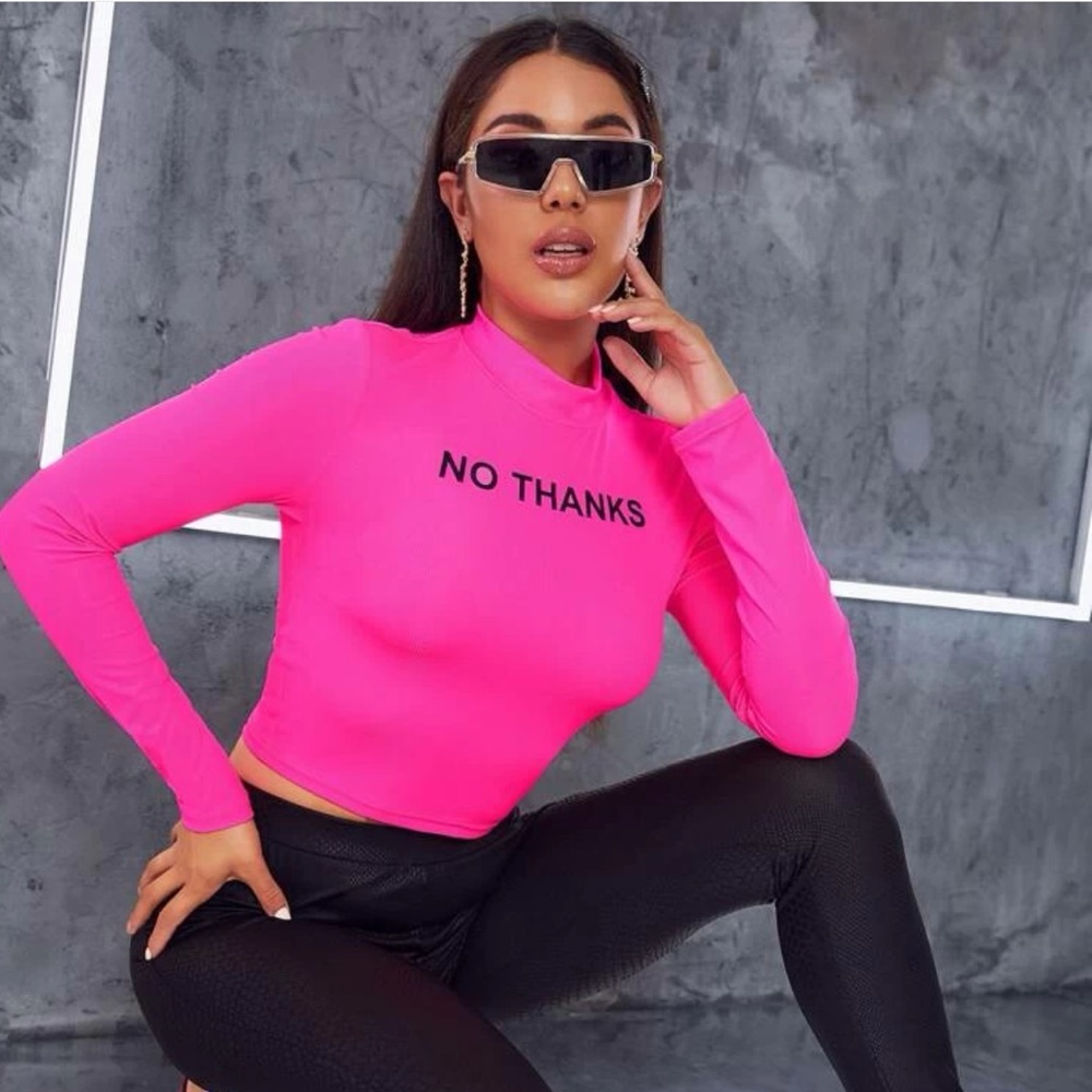 “No Thanks” top